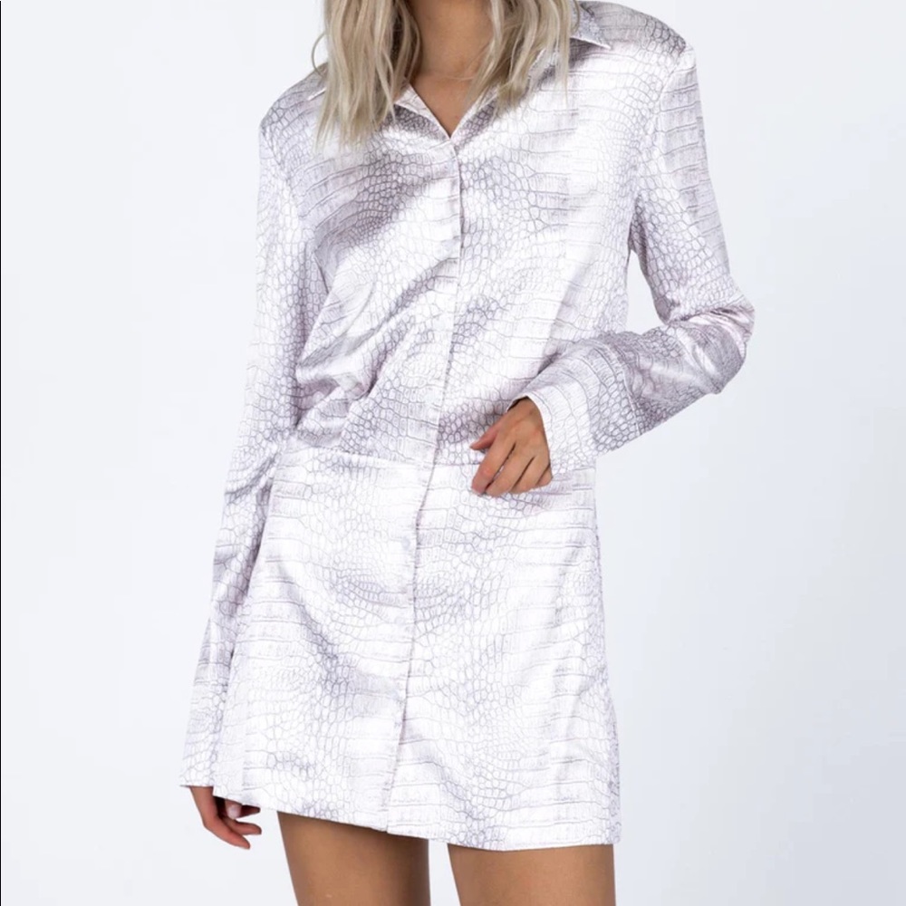 Lioness Princess Polly Snakeskin Print “Mirror Image” Dress